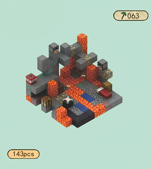 Magnetic Mine Builders Sensory Set (143pcs)