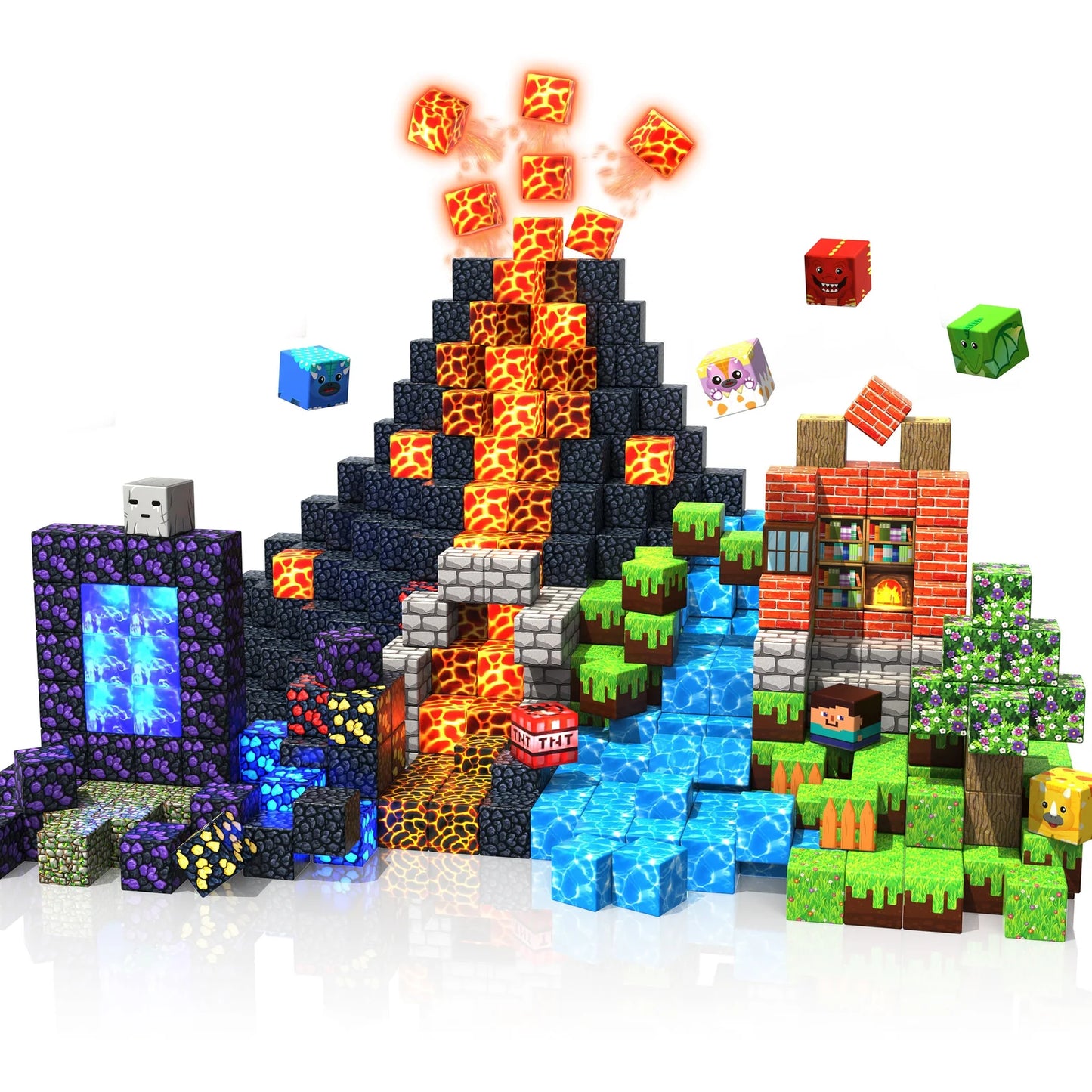StemCraft™ | Light Up Magnetic Blocks (50 Blocks)